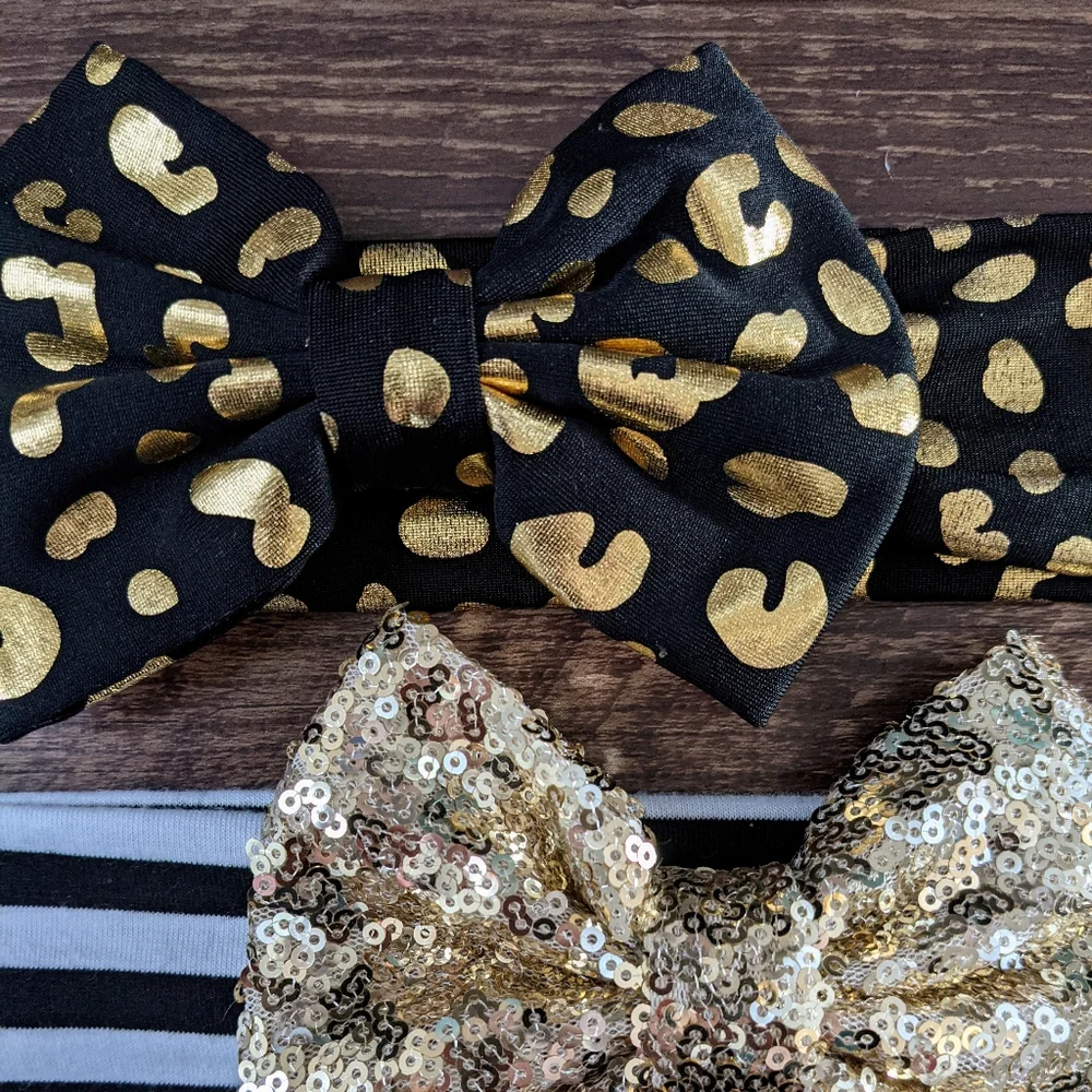Set of 2 Bow Headbands
